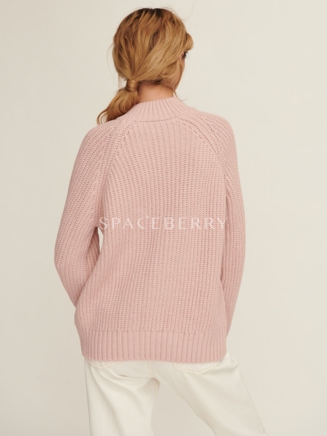 Женский вязаный свитер оверсайз, джемпер